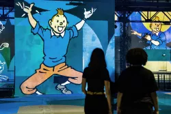 © Culturespaces / C. de la Motte Rouge / © Hergé -Tintinimaginatio - 2023