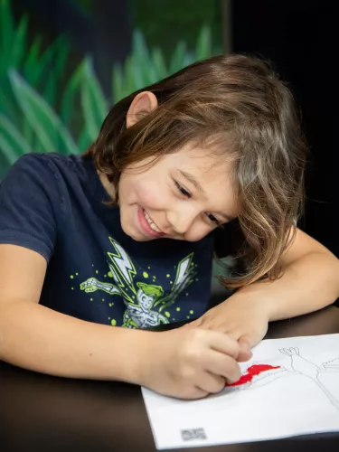 enfant coloriage table