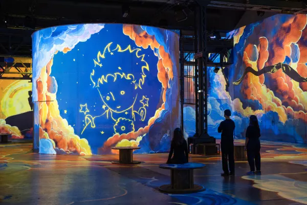 Petit Prince citerne projection silouhettes