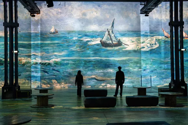 Van Gogh voilier projection 