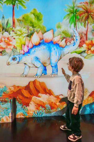 dinosaure projection enfant mur