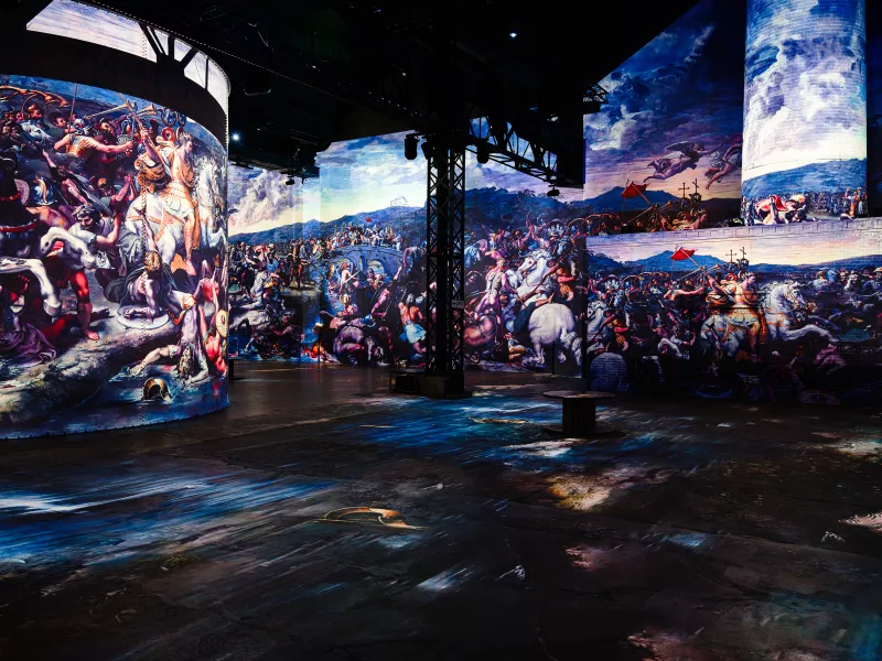 peinture bataille renaissance italienne projection