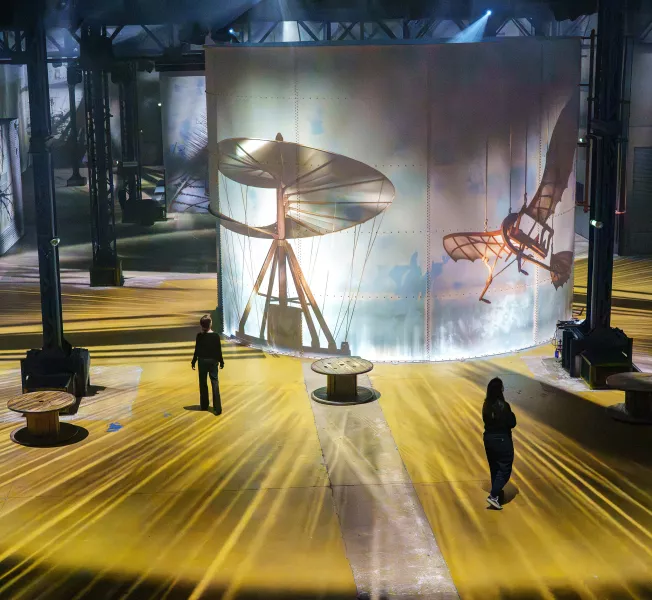 machines volantes projection de vinci