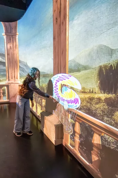 machine volante espace interactif enfant