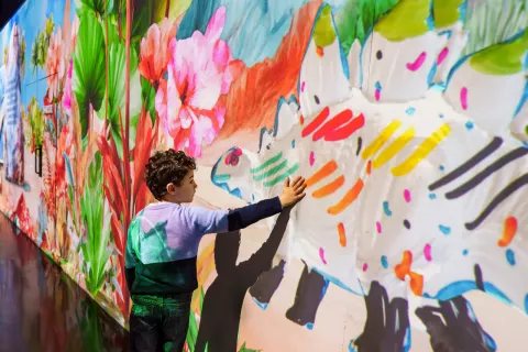 dinosaure atelier projection enfant